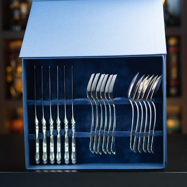 Silver cutlery set "Muse" (18 pcs.)