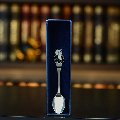 Children's spoon made of silver "Bear"