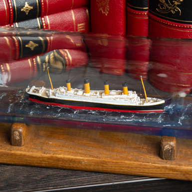 Корабль в бутылке "Titanic" ручной работы
