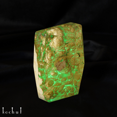 Декоративний флуоресцентний кристал ручної роботи "Полярне сяйво" від Kochut