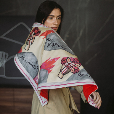 Утепленный платок "CHURAI" от Nesamovyto