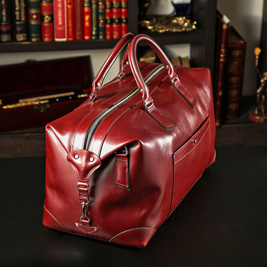 Дорожная сумка "Redly" из натуральной кожи