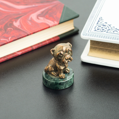 Handmade bronze mini-figurine "Puppy"