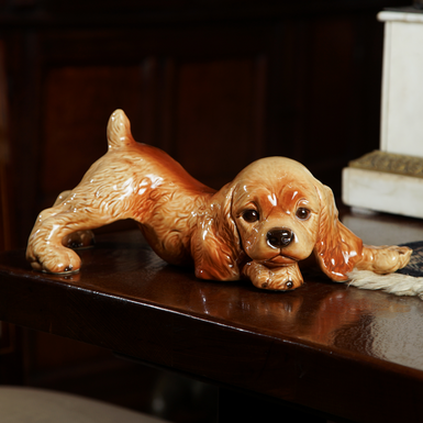 Porcelain figurine "Puppy" by Goebel, mid-20th century