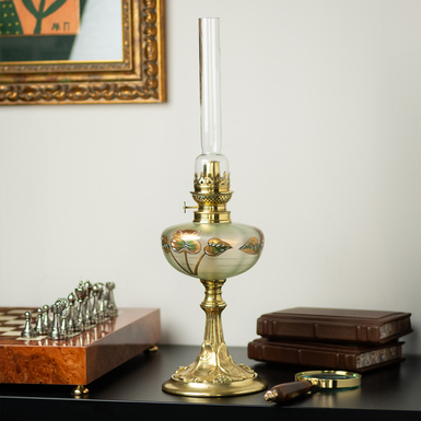 Керосиновая лампа "Cybo" в стиле ар-нуво (сецессия), начало 20 века, до Первой мировой войны