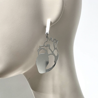 Earrings "Cor" from the collection "Anatomica" by Helena Romanova