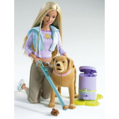 Вінтажна колекційна лялька-барбі "Із собакою Таннер" (2006)