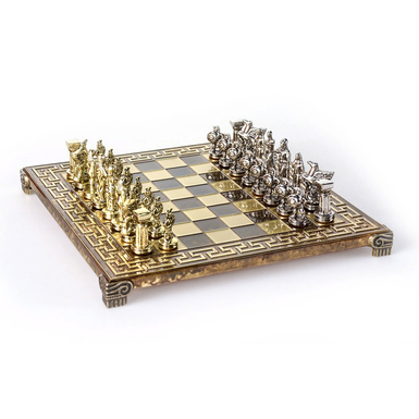 Chess set "King Leonidas" (board 28x28 cm) by Manopoulos