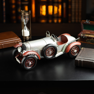 1927 Bentley Metal Model Car (35cm) by Nitsche (Made in Retro Style)