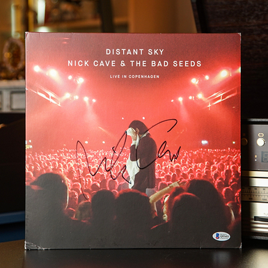 Сертифицированный автограф Ника Кейва на пластинке Nick Cave & The Bad Seeds – Distant Sky (Live In Copenhagen) (2018)