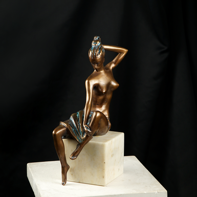 Handmade bronze sculpture "Morning" by Valentina Mikhalevich (4.7 kg)