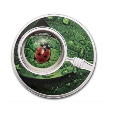 Gift silver coin "Coccinellidae", 500 francs