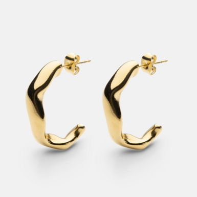 Earrings with gold plated "Lilly" from Skultuna