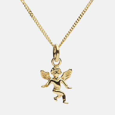 Gold plated steel necklace "Angel" by Skultuna