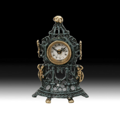 Table bronze clock "Vita" by Virtus