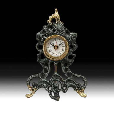 Bronze table clock "Luxury" by Virtus