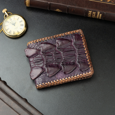 Bison leather wallet "Papetier"
