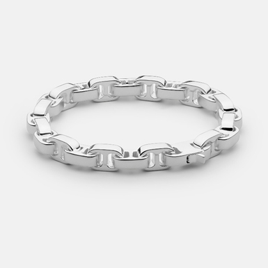 Silver plated steel bracelet "Argent" (size S) by Skultuna