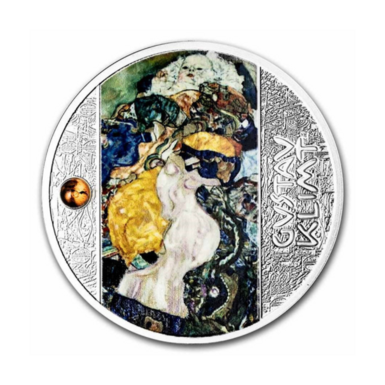Серебряная монета "Baby" (по мотивам картины Густава Климта), 500 франков КФА