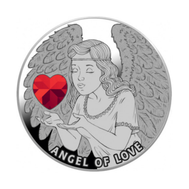 Silver coin "Angel of Love", 1 dollar