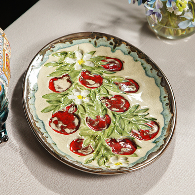 Handmade plate "Pomegranates" (until Easter)