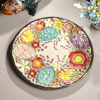 Тарелка ручной работы "Праздник Пасхи", диаметр 30 см