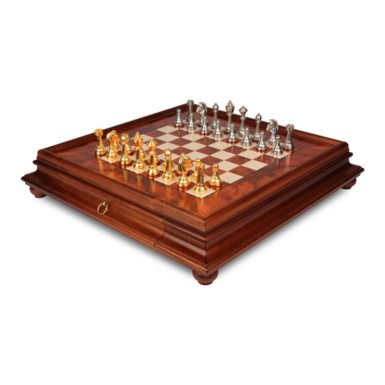 Chess with gold and silver plated "Victory" from Italfama
