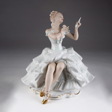 Rare porcelain figurine "Ballet Star" by Wallendorf-Schaubach Kunst, Germany, 1963-1980