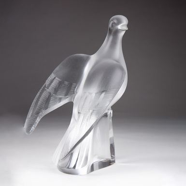 Rare crystal figurine "Symbol of Peace" by Lalique, France, second half of the 20th century