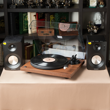 Vinyl KT6101 K-Series Walnut Turntable System by Crosley