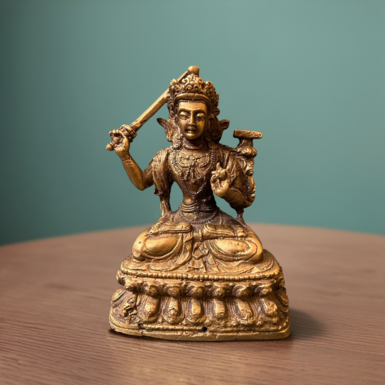 Antique bronze sculpture "Manjushri", Tibet