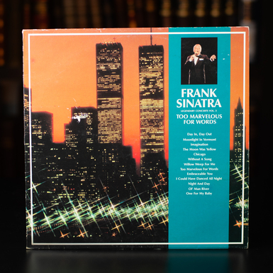 Frank Sinatra Vinyl Record Legendary Concerts Vol. 2‎–Too Marvelous For Words