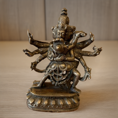 Antique bronze sculpture "Chakrasamvara"