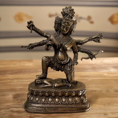 Rare bronze sculpture "Goddess Parnashavari"