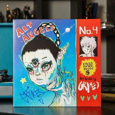 Grimes - Art Angels (2015) Vinyl Certified Autograph by Claire Alice Boucher