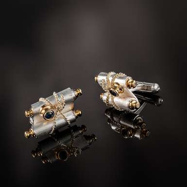 Cufflinks "Scrolls of Wisdom" by Lobortas