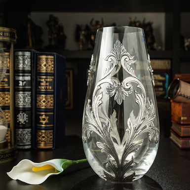 Glass vase "Baroque" from Freitas & Dores