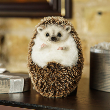 Author's artificial fur toy "Cute Hedgehog"