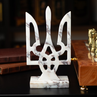 "Victory" marble trident handmade figurine by MARKAM