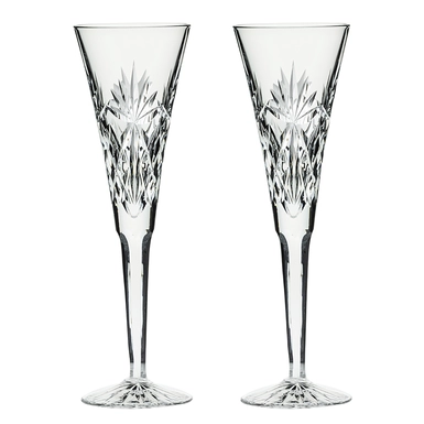 Crystal champagne glasses "London" (2 pcs.) by Royal Buckingham, Great Britain