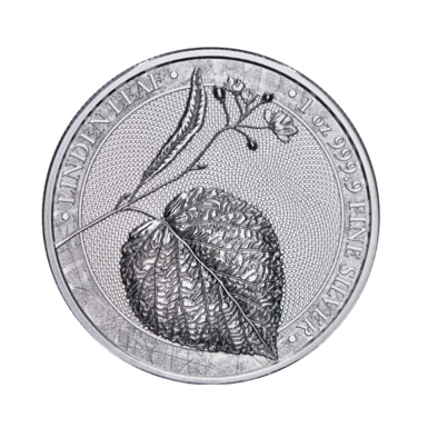 Silver round "Linden tree", 5 stamps