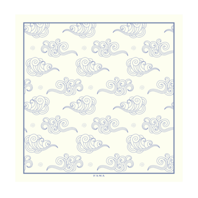 Silk scarf "Clouds" from FAMA (limited collection, 65x65 cm)