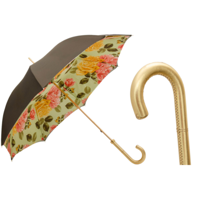 Umbrella with yellow roses by Pasotti