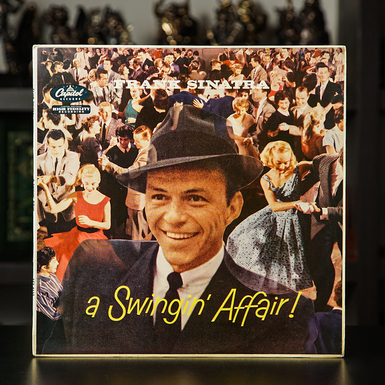 Эксклюзивная оригинальная виниловая пластинка Frank Sinatra – A Swingin' Affair! второе издание, Англия, 1958 год