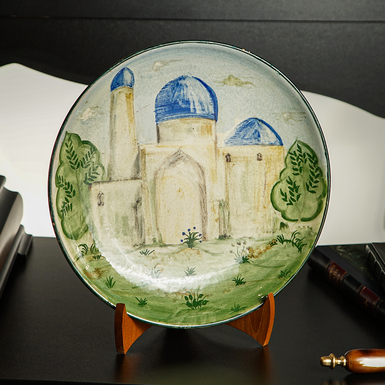 Vintage dish "Sile" (handmade painting)