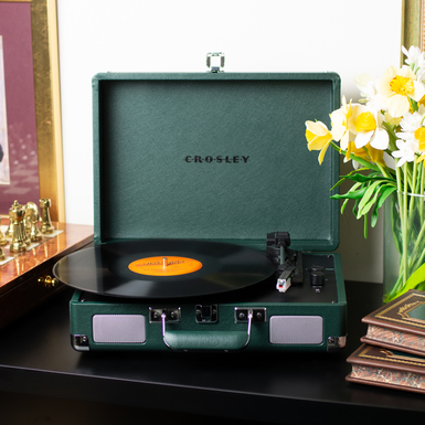 Cruiser Plus Portable Turntable with Bluetooth In/Out - Emerald by Crosley