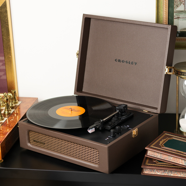 Voyager Portable Turntable with Bluetooth Out - Cocoa by Crosley