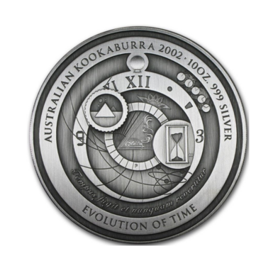 "Evolution of Time" Silver Coin, $10