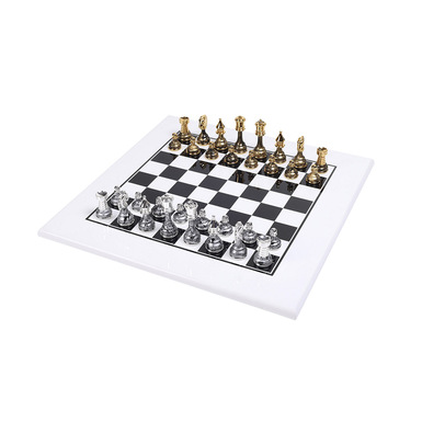 Wooden chessboard with figures "Complimento" by Italfama