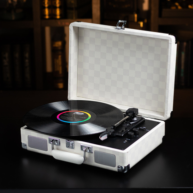 Cruiser Plus Turntable with Bluetooth In/Out - Almond Checkerboard by Crosley